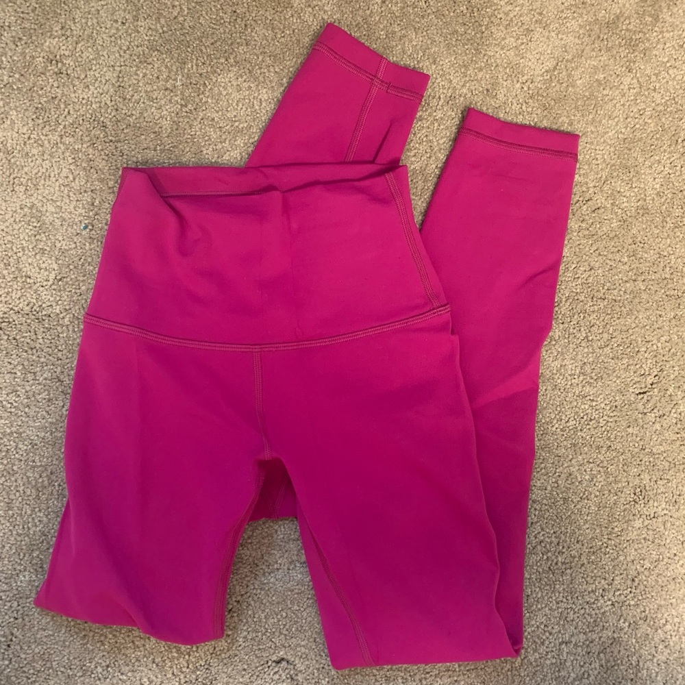Lululemon wunder train leggings Ripened raspberry